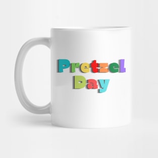 Pretzel Day Rainbow Shirt Mug